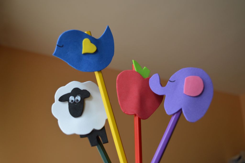 Pencil Toppers by Felt In Love