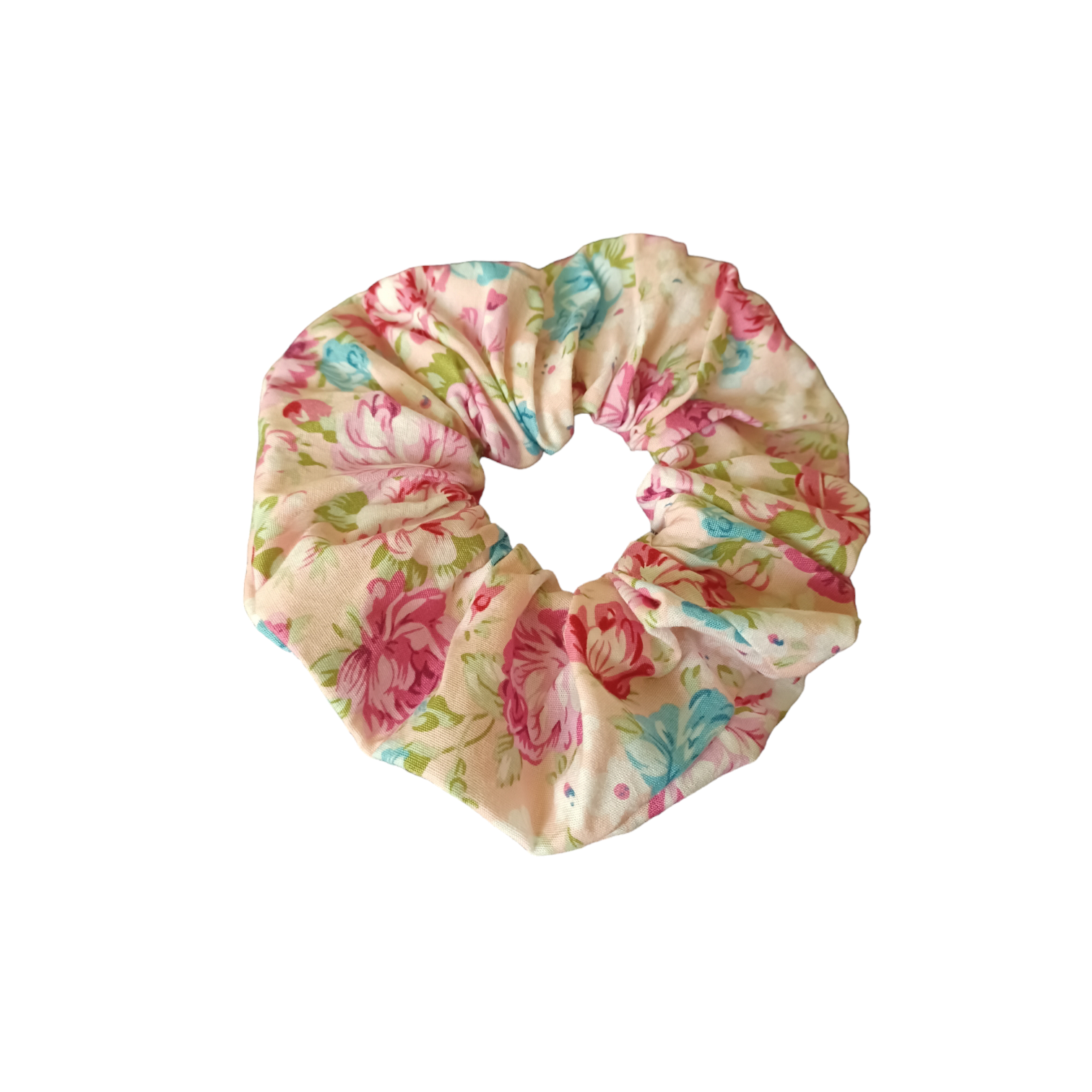 scrunchies floral pink