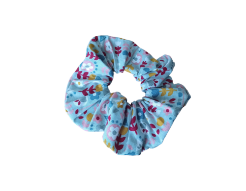 scrunchies floral χακί (